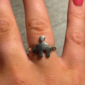 Sterling Silver Puzzle Piece Ring
